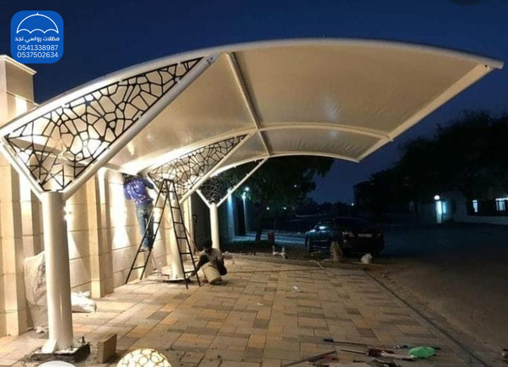 مظلات سيارات حديد مودرن بالشرقية